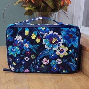 Vera Bradley Signature Large Blush & Brush Cosmetic Case | Moonlight Garden